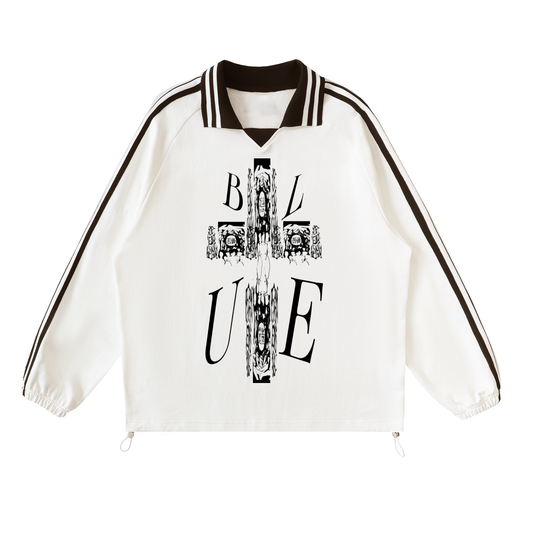 CrucifixBlue sweatshirt