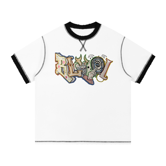 Contrast-Stitched Cotton T-Shirt