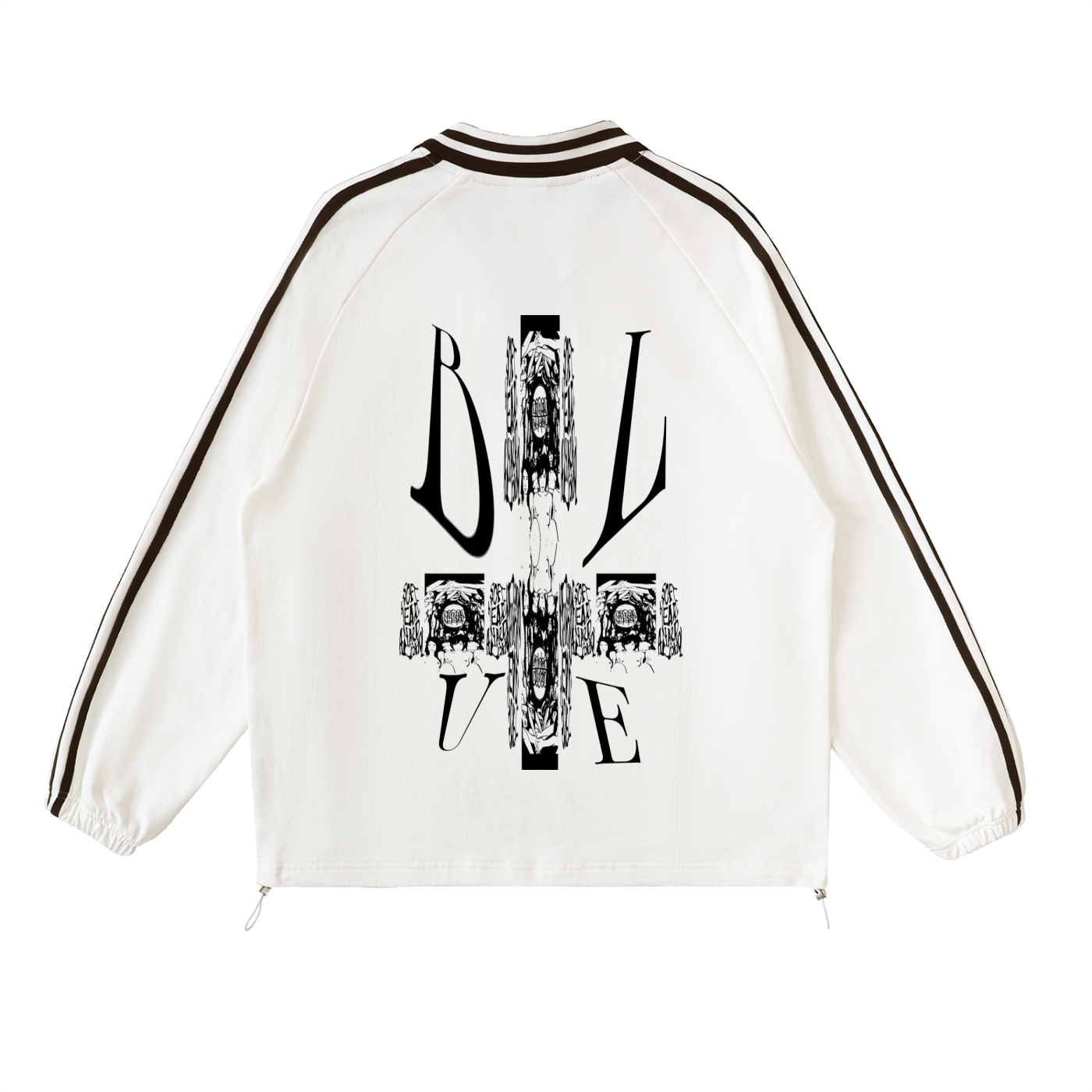 CrucifixBlue sweatshirt
