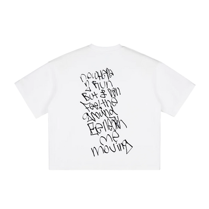 Collage boxy loose shirt